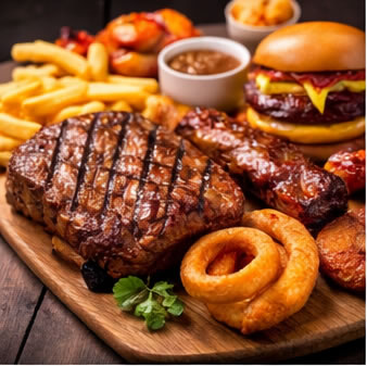 Steak and burgers in Wales