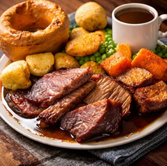 Sunday lunch and carvery restaurants in Wales